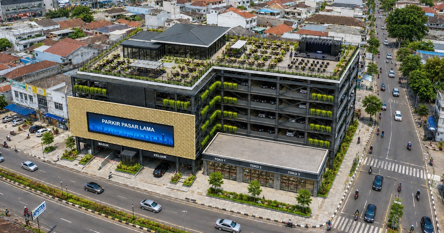 Gedung Parkir Pasar Lama (BP-2) Kota Serang