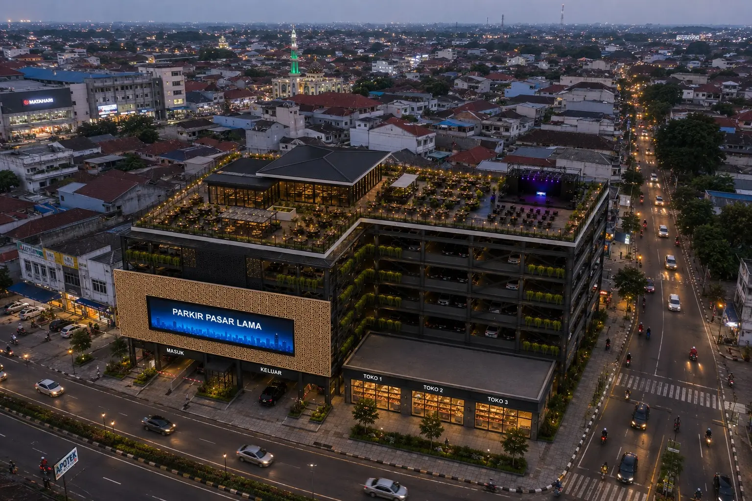 Galeri Gedung Parkir Pasar Lama (BP-2) Kota Serang