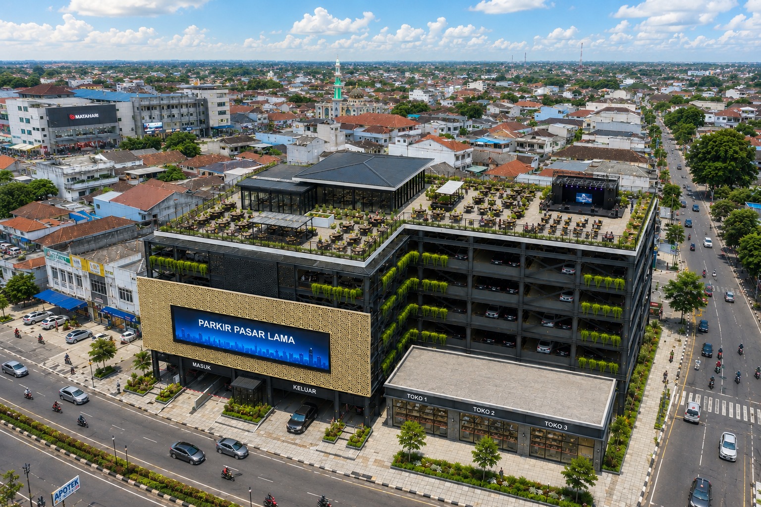 Pembangunan Gedung Parkir BP 2 JL. Maulana Hasannudin